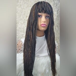 Stylish Brown Braided Wig for Women